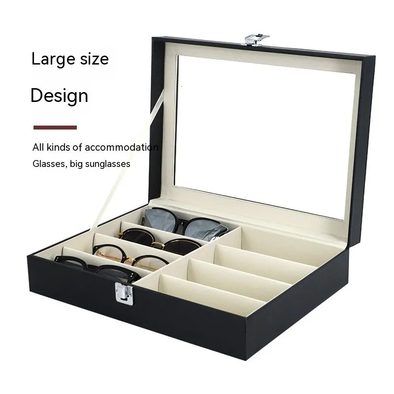 Accessories Packaging Organizers Leather Multifunctional Sunglasses Storage Box Men s and Women s Glasses Display Dustproof Jewelry Watch 231025