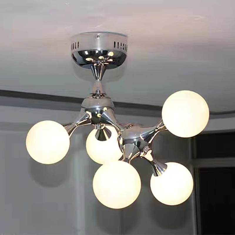 American creative personality ceiling lamps European clothing store restaurant lamps glass simple ceiling lamps round ceiling light