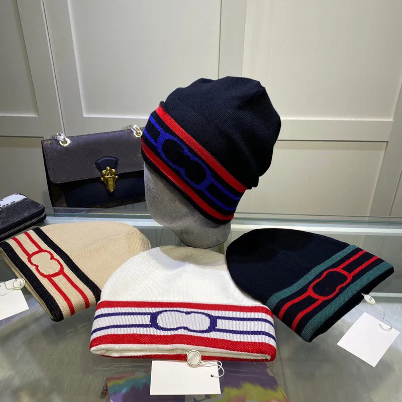luxury knitted hat brand designer Beanie Cap men's and women's fit Hat Unisex 99% Cashmere letter leisure Skull Hat outdoor fashion High Quality