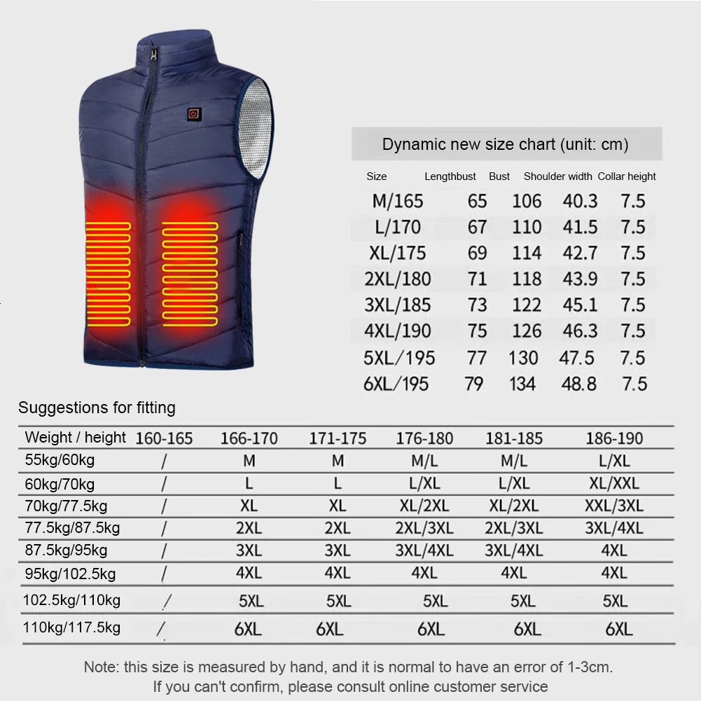 Men's Vests 9 Areas Heated Jacket Fashion Men Women Coat Intelligent USB Electric Heating Thermal Warm Clothes Winter Heated Vest Plussize 231025
