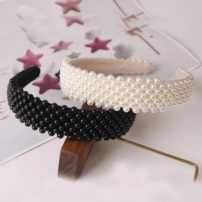 Headbands Hair Hoop women hairbands Sweet Handbands for Women Beaded Pearl Headbands Hair Accessories 231025