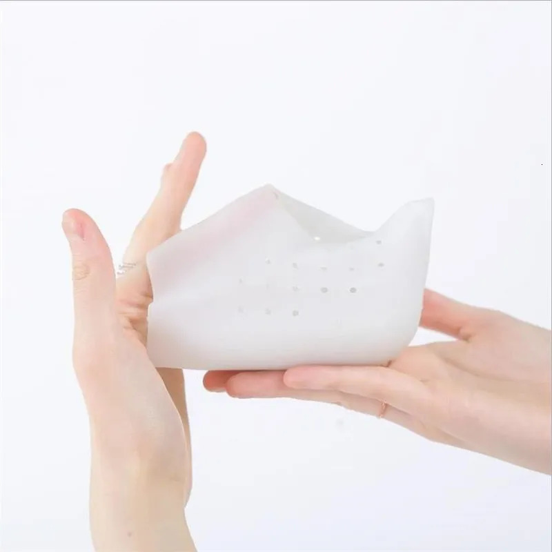 Shoe Parts Accessories Unisex Invisible Height Lifting Increase Insoles Silicone Elastic Heel Pad Foot Protection Men Women Heel Cushion Hidden Insole