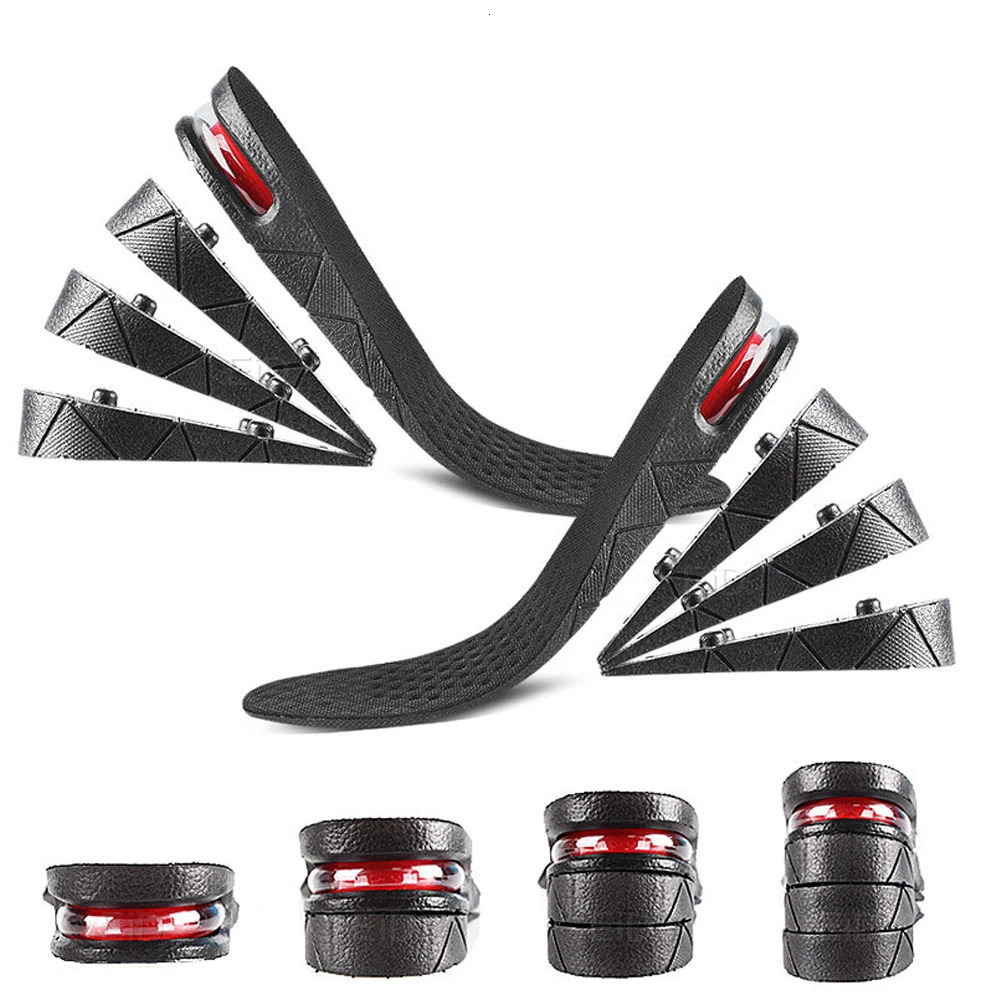 Shoe Parts Accessories EiD 39cm Invisible Height Increase Insole Cushion Lift Adjustable Cut Heel Insert Taller Support Absorbant Foot Pad 231025