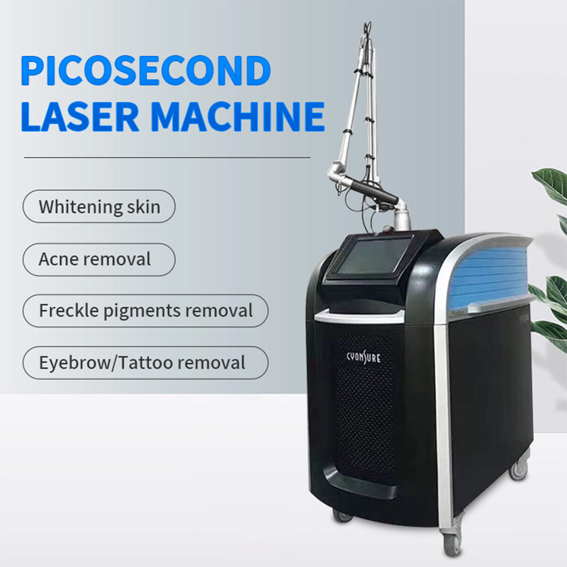 Newest Nd Yag Laser 1064nm 532nm Picosecond Laser Tattoo Removal Machine Pore Remover Blood Vessels Removal Pigmentation Correctors Beauty Equipment