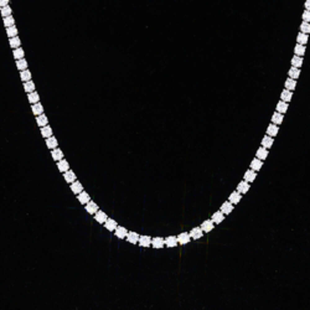 Starsgem Hips Hops Shining Necklaces Choker sterg sier Punk Chunky Tennis Chain moissanite Necklace