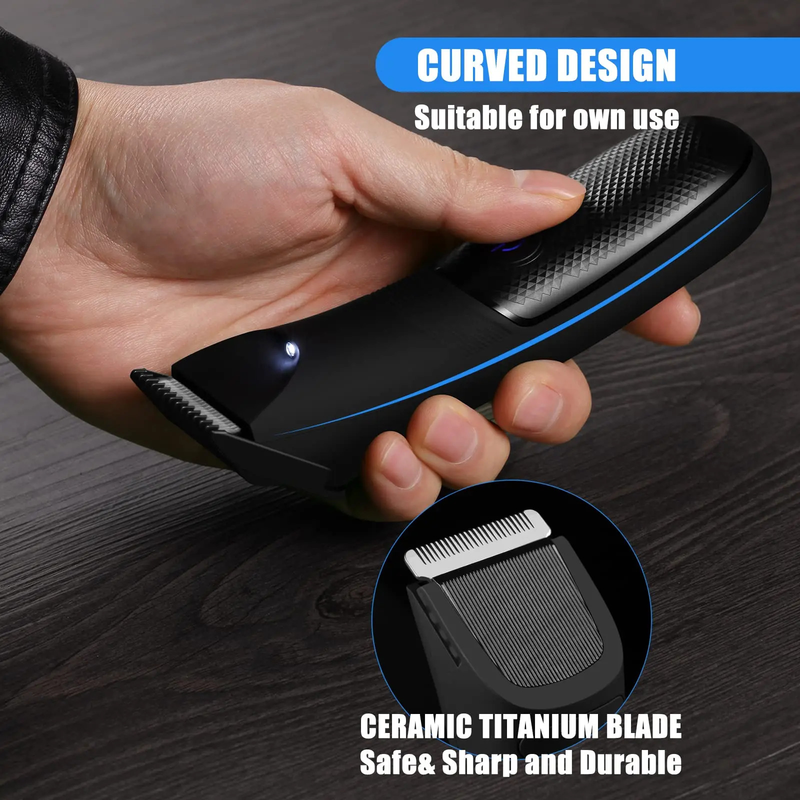Clippers Trimmers Body Hair Trimmer for Men Electric Groin Hair Trimmer Rechargeable Ball Shaver Groomer Replaceable Ceramic Blade Heads Waterp 231025