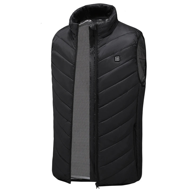 Men's Vests 21 Areas Heated Vest Men Winter Heating Jacket Warm Electric Thermal Waistcoat Hiking Outdoor Camping Infrared USB Heated Coat 231026