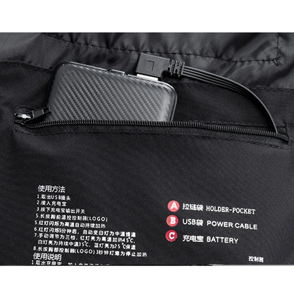 Men's Vests 9 Areas Self Heating Vest Men's Heating Jacket Thermal Women's USB Heated Vest Warm Sport Vest Heating Fishing Hiking Skiin