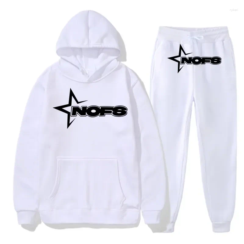 Mens Winter Tracksuit Set with Hoodie and Joggers for Sport and Running