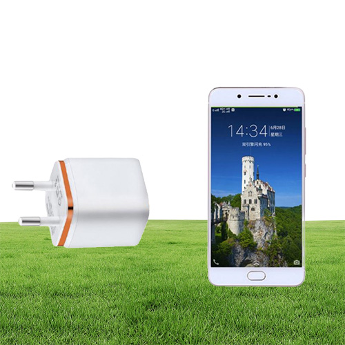 21A Fast Charging Dual USB Charger Universal Travel EUUS Plug Adapter Portable Wall Mobile Phone Charger DHL2095084