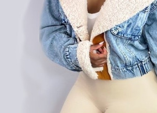 Women's Jackets Hoodie Denim Faux Fur Jacket Outerwear Plus Size Lapel Collar Short Coat Winter Women Thicken Casual Streetwear 231025