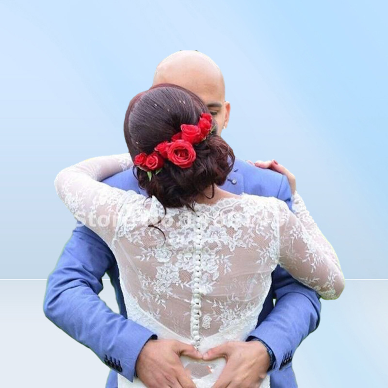 Long Sleeve Short Sheath Wedding Dresses Jewel Neck Simple Design Vestidos de Noiva Mini Bridal Gowns