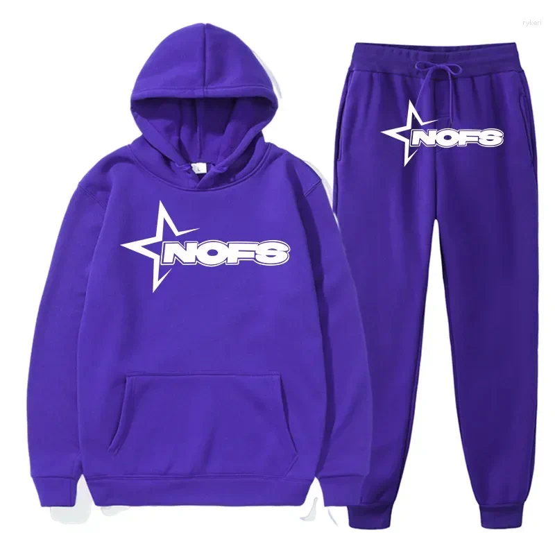 Mens Winter Tracksuit Set with Hoodie and Joggers for Sport and Running
