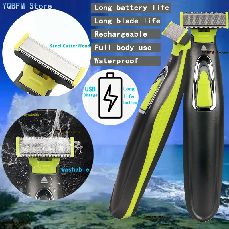 Clippers Trimmers Electric Body Shaver for Men Women USB T-shaped Blade Trimmer for Armpit Leg Chest Belly Bikini Balls Hair Removal Epilator 231025