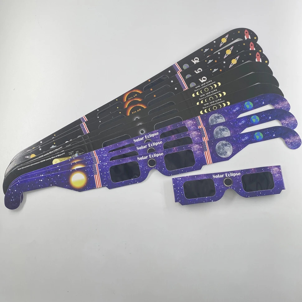 3D Glasses 25 x Solar Eclipse Glasses - CE Certified Safe Shades for Direct Sun Viewing 231025