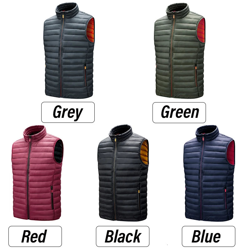 Men's Vests Men Vest Jackets Sleeveless Men Autumn Winter Warm Windproof Waterproof Waistcoat Mens Spring Casual Fashion Vest Jackets Male 231026