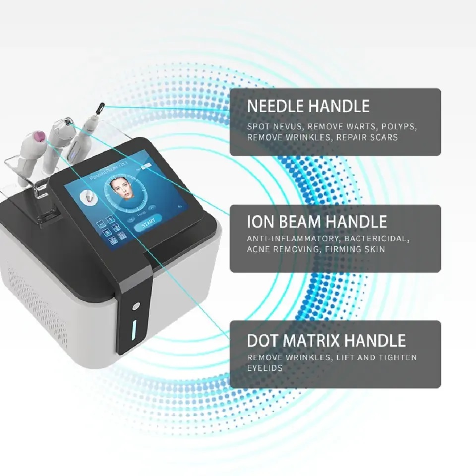 Jet Plasma Pen collagen regeneration increase skin elasticity fractional plasma freckle spot removal needle scar removal acne treatment wrinkles remov