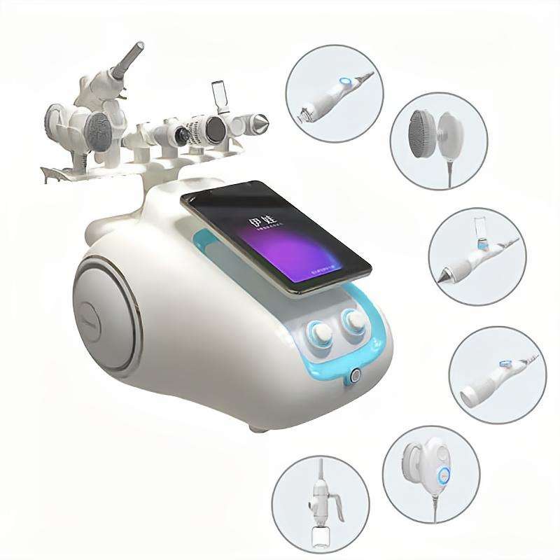 Multifunctional Facial Beauty Apparatus Ozone Ion Skin Bacterial Dirt Removal Deep Cleaning Microcirculation Promoting Allergic Skin Calming 6 Handles