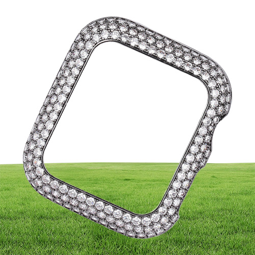 For Watch Series 6 5 4 3 2 1 SE iwatch 38mm42mm40mm44mm Luxury Bling Full Diamond Zircon Slim Protect Case Cover3904368