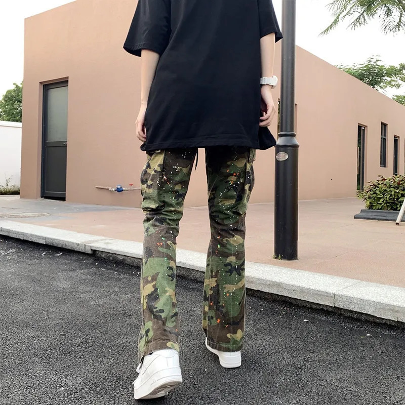 Men s Jeans 2023 Y2K Streetwear Camouflage Baggy Tracksuit Cargo Pants Men Clothing Sweatpants Male Joggers Casual Long Trousers Moda Hombre 231027