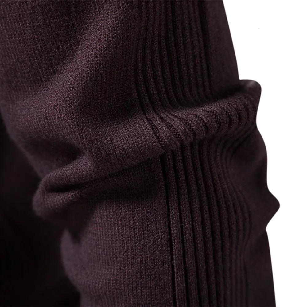 Men's Sweaters Winter Men Turtleneck Sweater Casual Solid Color Warm Pullover High Quality Slim High Neck Long Sleeve Sweater Men 231026