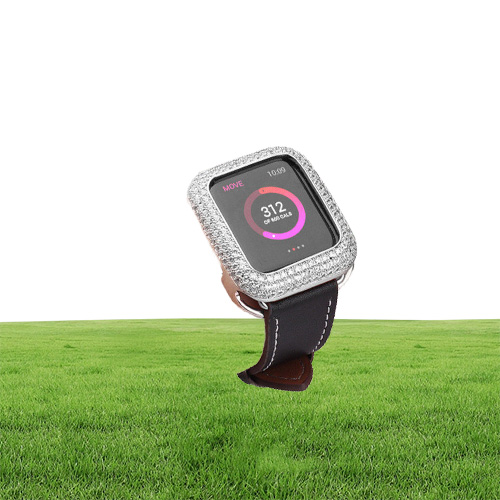 For Watch Series 6 5 4 3 2 1 SE iwatch 38mm42mm40mm44mm Luxury Bling Full Diamond Zircon Slim Protect Case Cover3904368