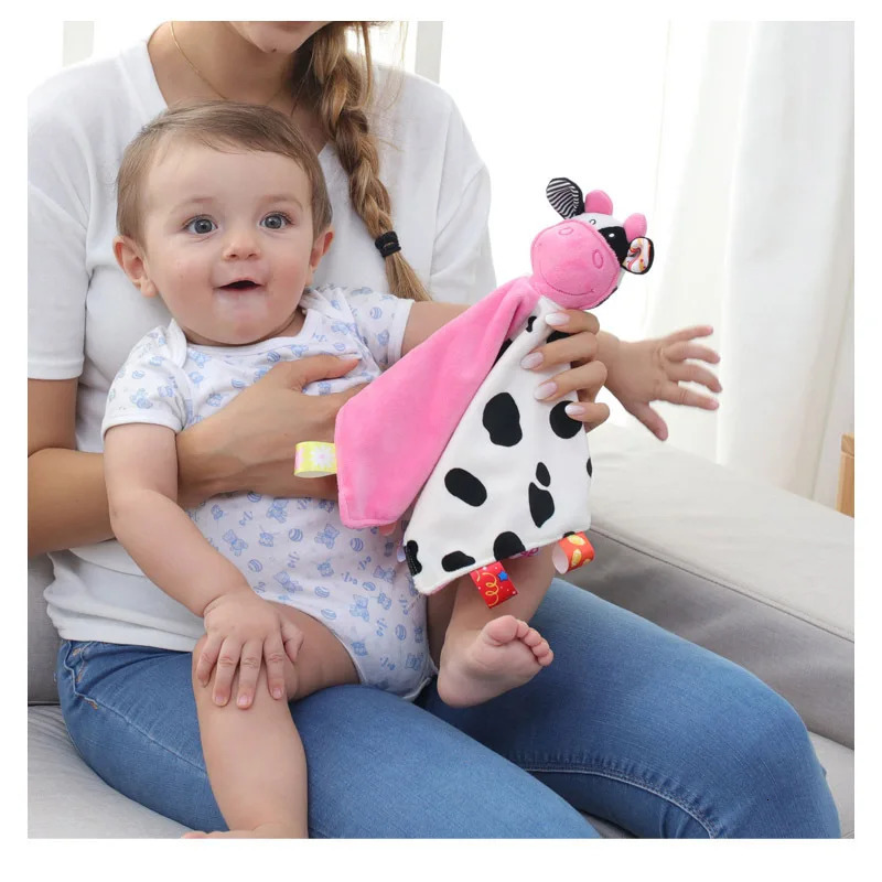 Mobiles Soft Appease Towel Baby Rattle Animals Toys Soothe Reassure Sleeping Blankie Lathe Hanging Educational Toddler 231027