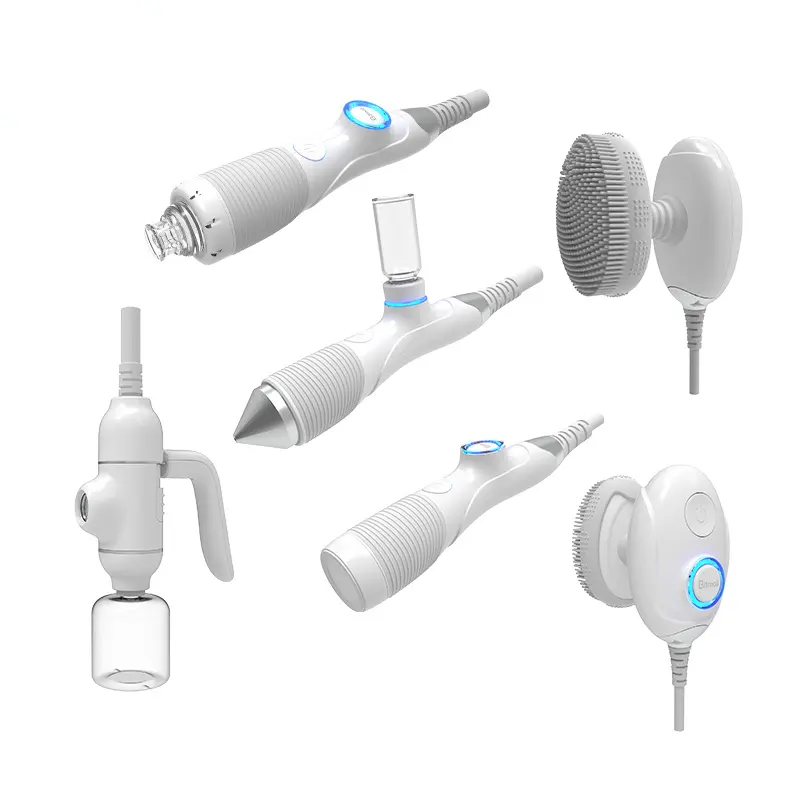 Multifunctional Facial Beauty Apparatus Ozone Ion Skin Bacterial Dirt Removal Deep Cleaning Microcirculation Promoting Allergic Skin Calming 6 Handles