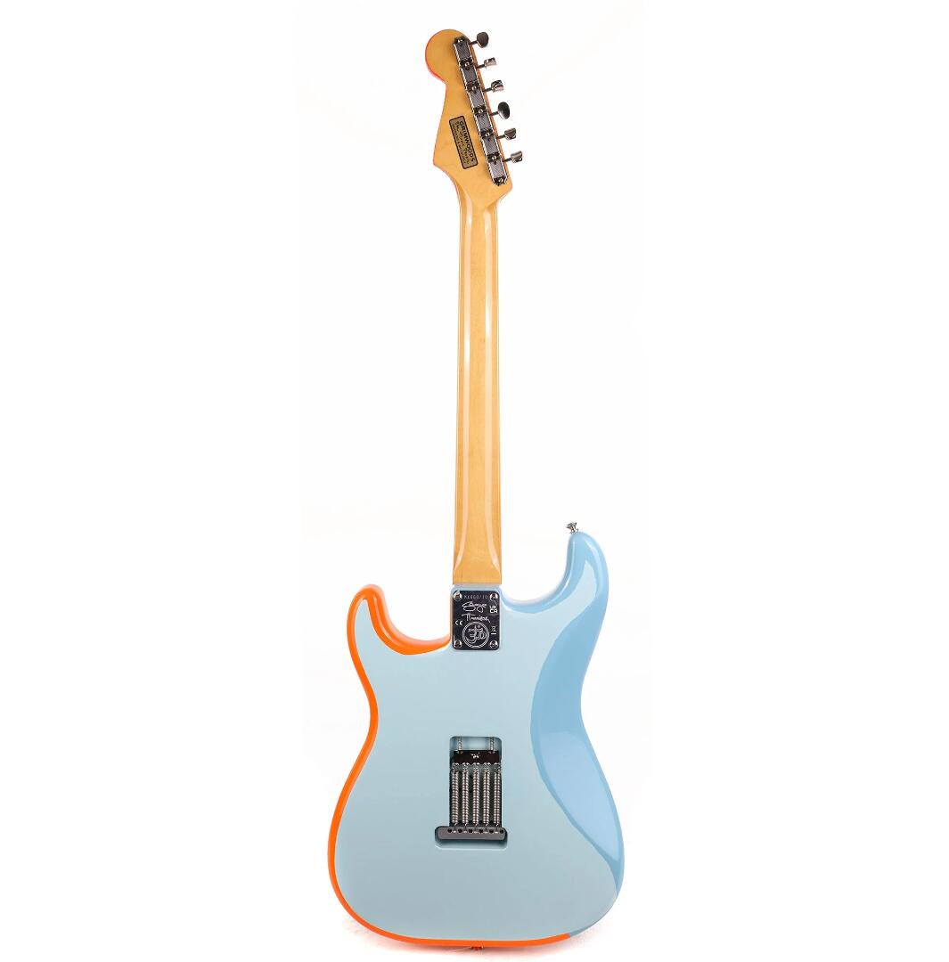 GeorgeHarrison Sonic Blue Rocky Graphic China Electric Guitar Vintage Tuners SSS Pickups Tremolo Bridge Whammy bar