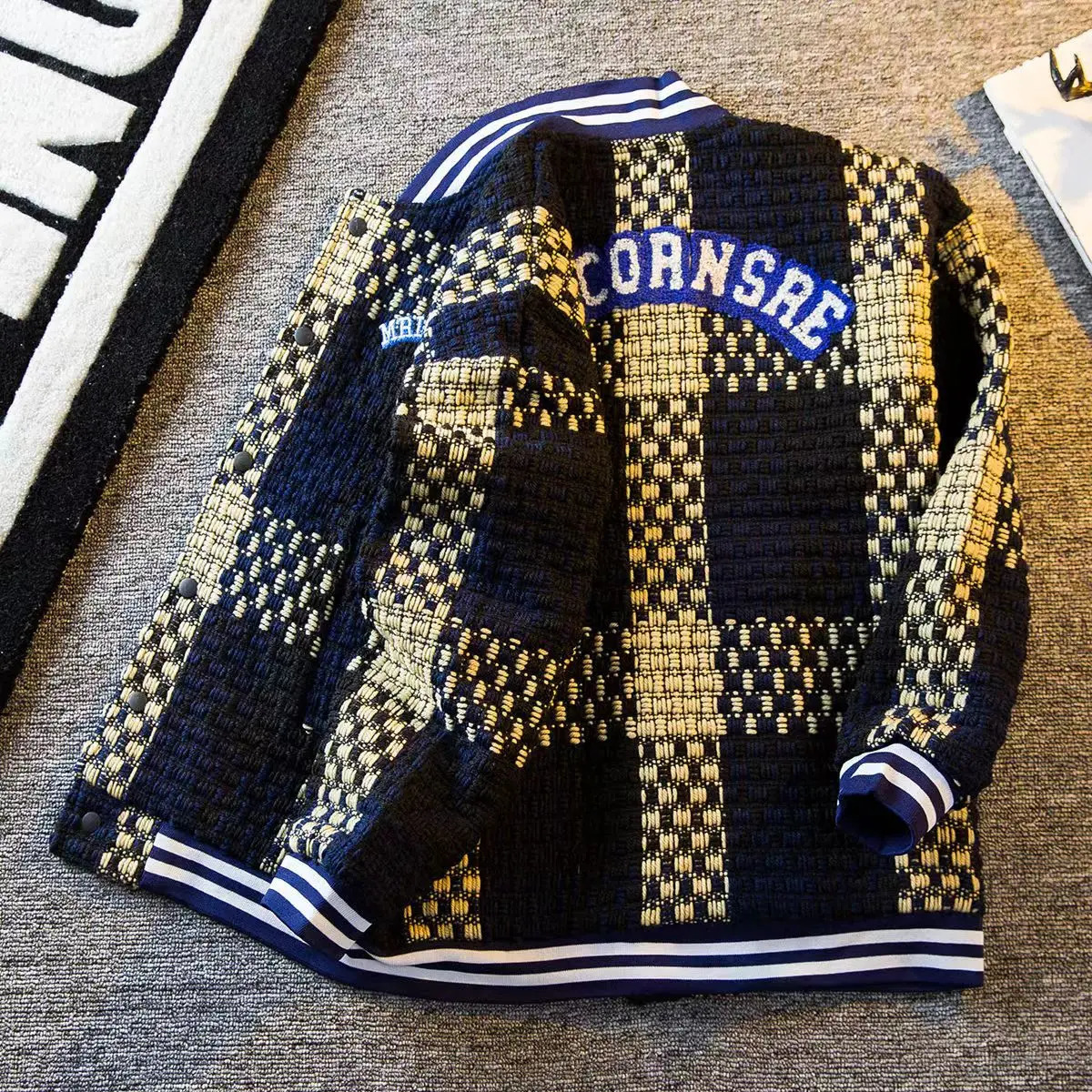 Men s Sweaters Autumn Winter Cardigan Single Breasted Fashion Knit Sweater Stitching Colorblock O Collar Coats Swearter Jackets 231027