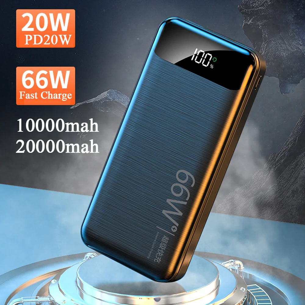 66W Super Fast Charging 20000mAh Power Bank for Huawei Samsung External Battery Charger for iPhone 12 Xiaomi Portable Powerbank - view 3