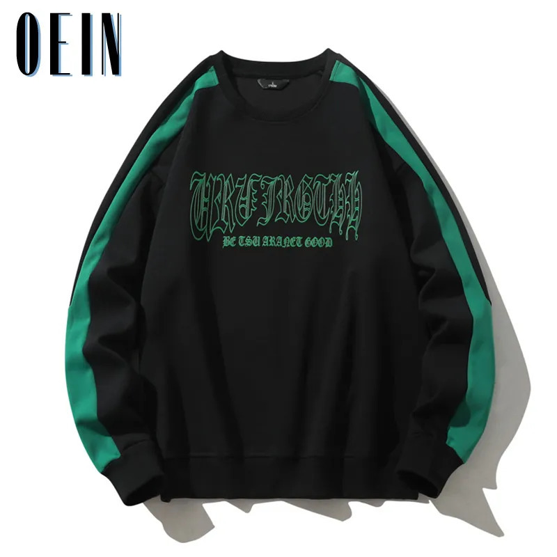 Men s Jackets Autumn Fashion Hip Hop Men Casual Sweatshirt Hoodie Harajuku Streetwear Pullover Male Patchwork Loose Long Sleeve O Neck Hoodies 231027