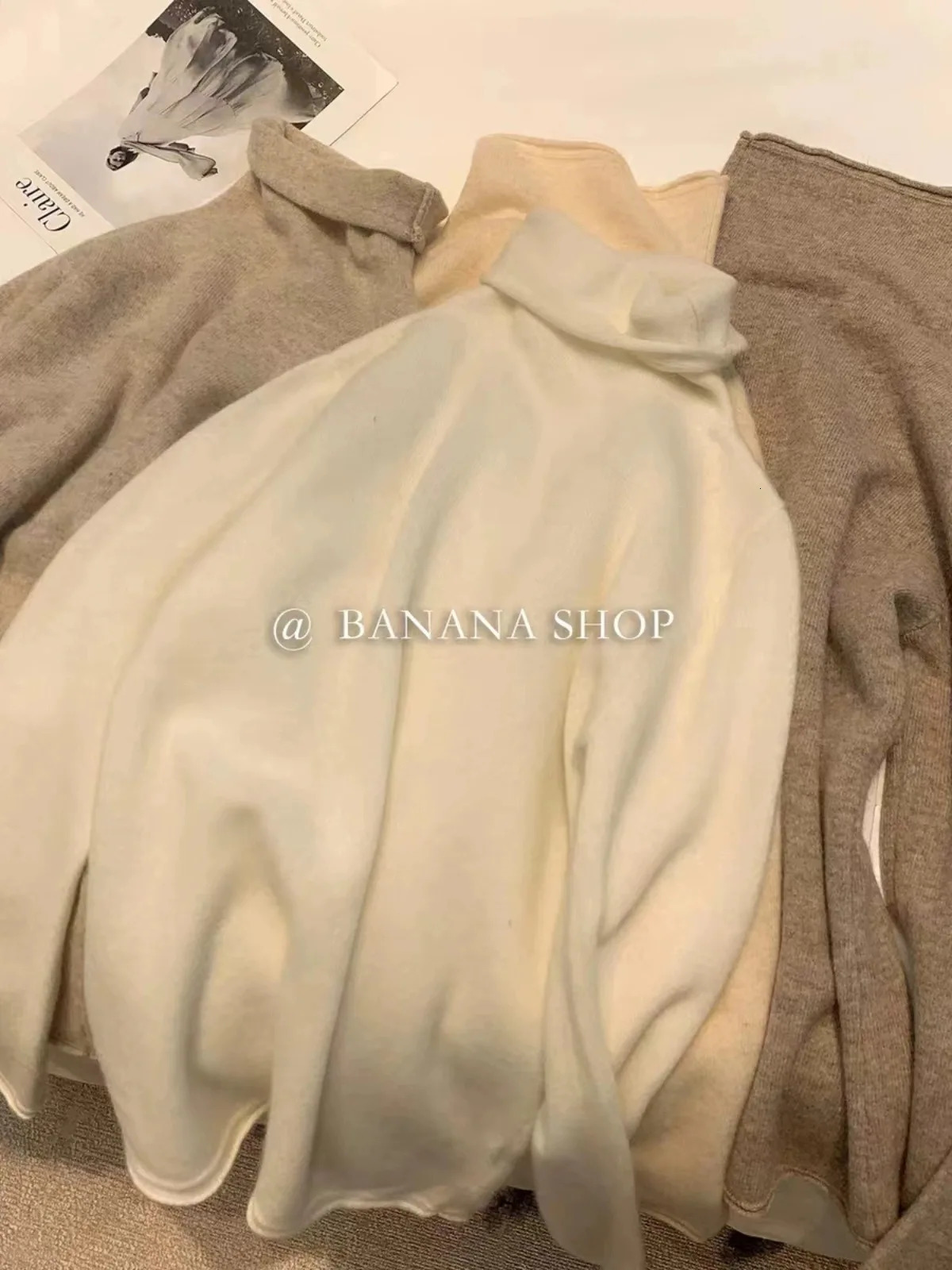 Women's Sweaters 2023autumn and winter 100 pure cashmere sweater women's turtleneck with knitwear base 231026