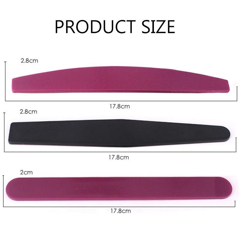 Nail Files 1PCS Plastic File Replacement Buffer Block Metal Handle With Black Sand Paper Strips Sanding Manicure 231027