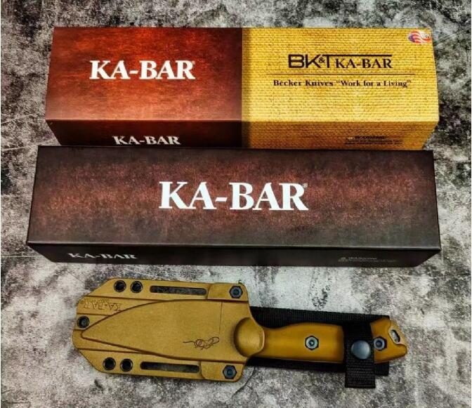 KA-BAR BK-18 Becker oon Straight Fixed Blade Knife ABS Handle Tactical Self Defense EDC Tool Pocket Camping Hunting Knives a2936