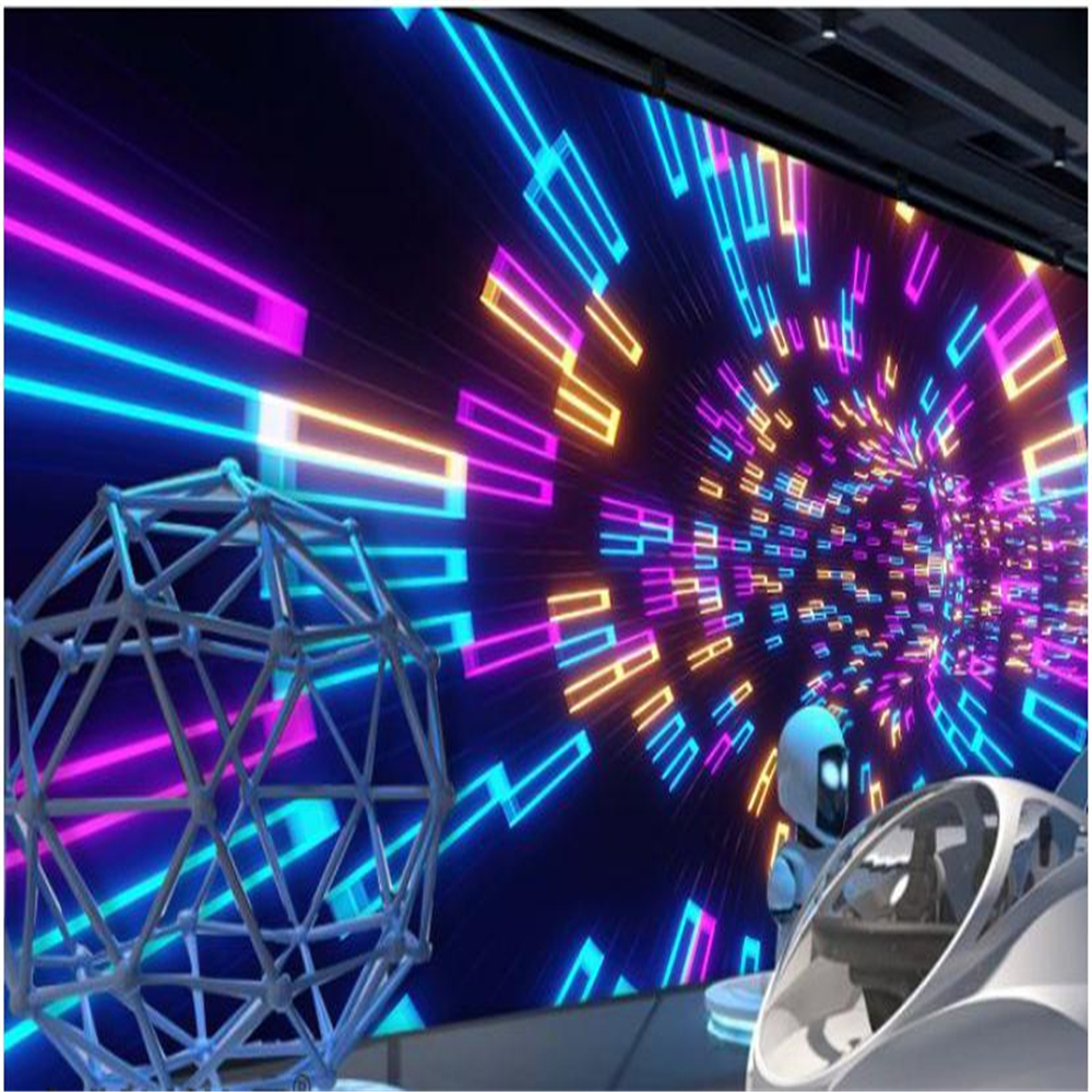 Custom wallpapers 3D technology sense KTV decoration wall paper hotel background 3d murals wallpaper for living room