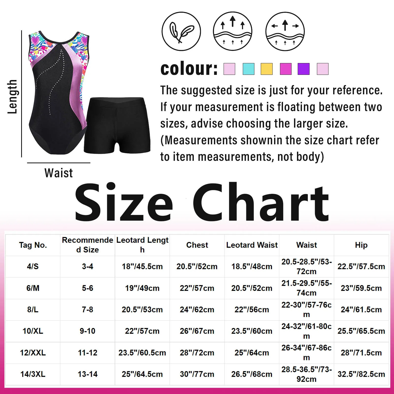 Gymnastic Rings Kids Girls Sleeveless Patchwork Print Gymnastics Leotard with Shorts Workout Skating Jumpsuit Dancewear Ballet Training Costume 231027