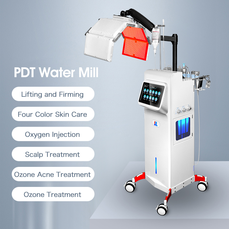 High-end Photon Therapy Hair Scalp Care Skin Whitening 11 in 1 Device Skin Rejuvenation V Face Shaping Pore Shrink Wrinkle Redness Reduce Oxygen Aqua 