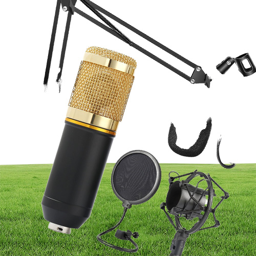 BM800 karaoke microphone studio condenser mikrofon mic bm800 For KTV Radio Braodcasting Singing Recording computer BM 800 black w