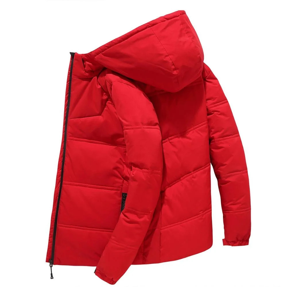 Men's Down Parkas Winter Jacket Men High Quality Fashion Casual Down Coat Hood Thick Warm White Duck Down Jacket Male Winter Parkas Outerwear 231