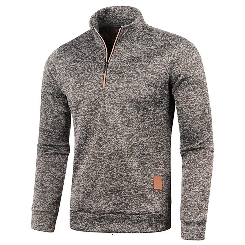 Men's Sweaters Winter Men's Fleece Thicker Sweater Coat Half Zipper Turtleneck Warm Pullover Quality Male Slim Knitted Wool Sweaters 4XL 231