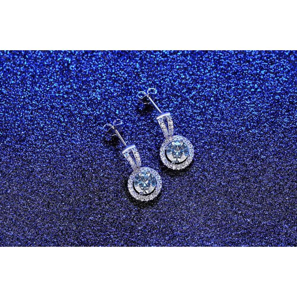 Engagement Eternity Moissanite 925 Sterling Silver Customize for