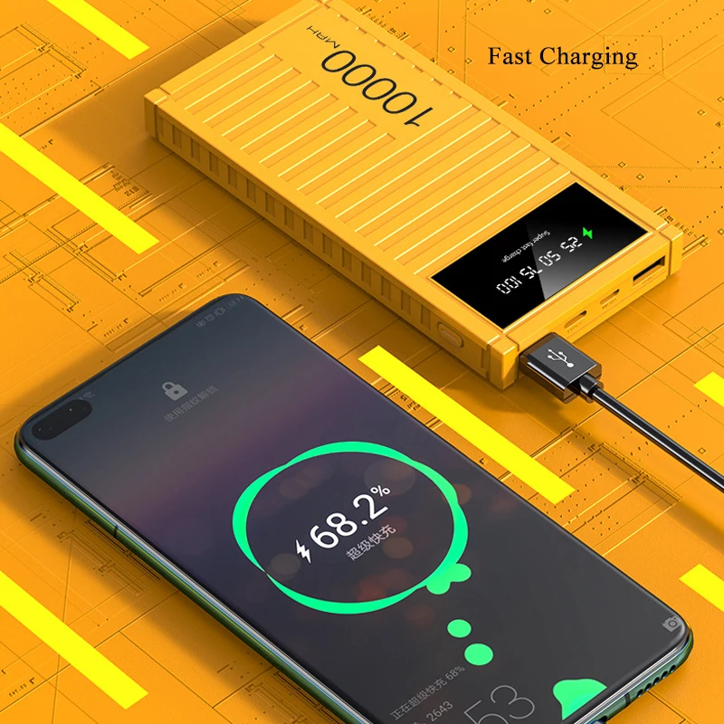 Power Bank 10000mAh Portable Charger External Battery Pack Powerbank For iPhone 11 Xiaomi Samsung Fast Charging Dual USB Output