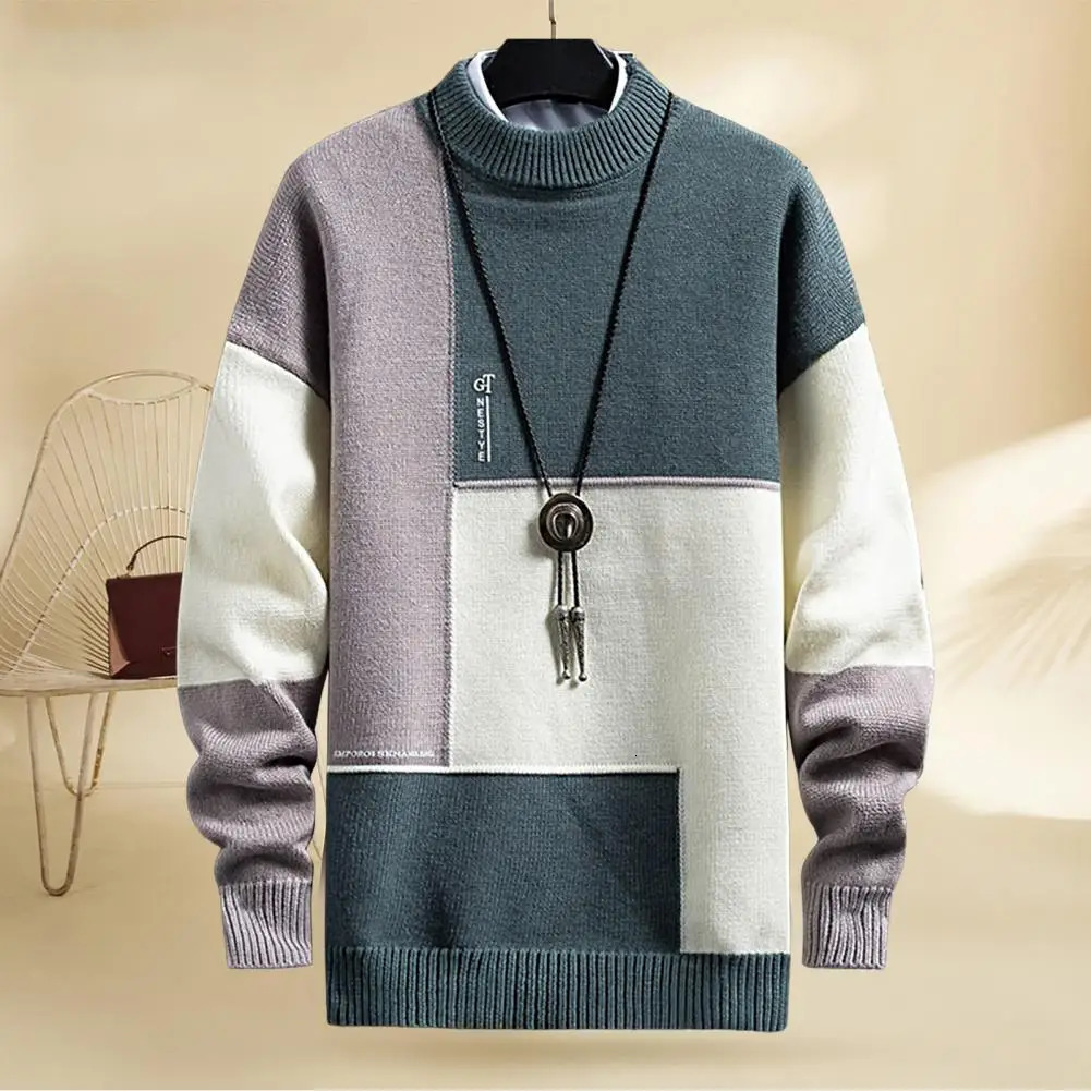 Men's Sweaters Trendy Spring Sweater Loose Thermal Thick Streetwear Men Winter Sweater 231026