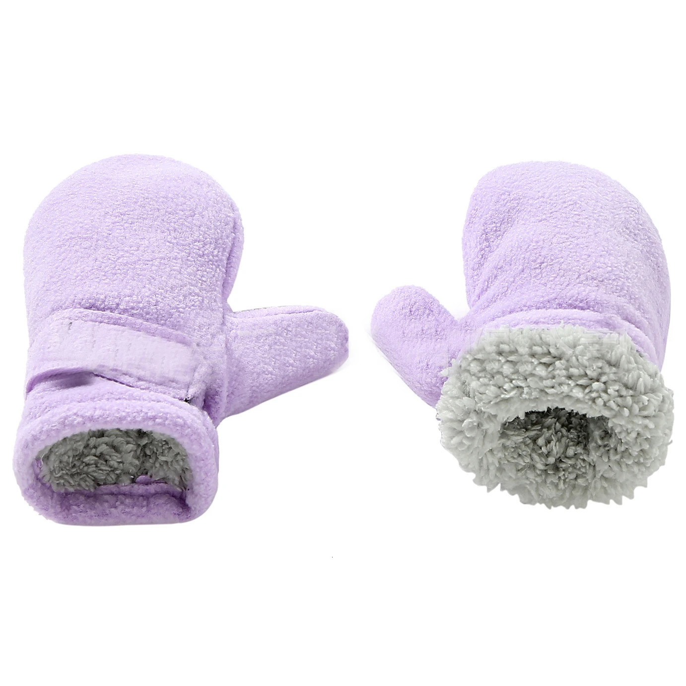 Children's Finger Gloves Toddler Infant Kids Winter Mittens Easy-on Baby Boys Girls Warm Thick Fleece Fingerless Gloves For Children Outdoor Hand