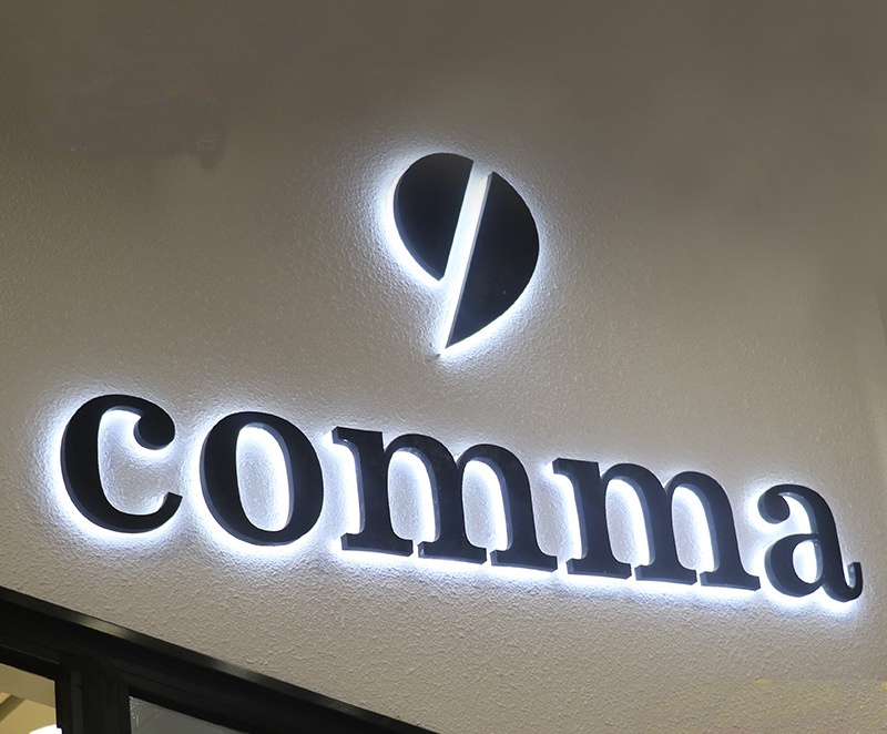 custom shop front sign LED backlit illuminated sign letters