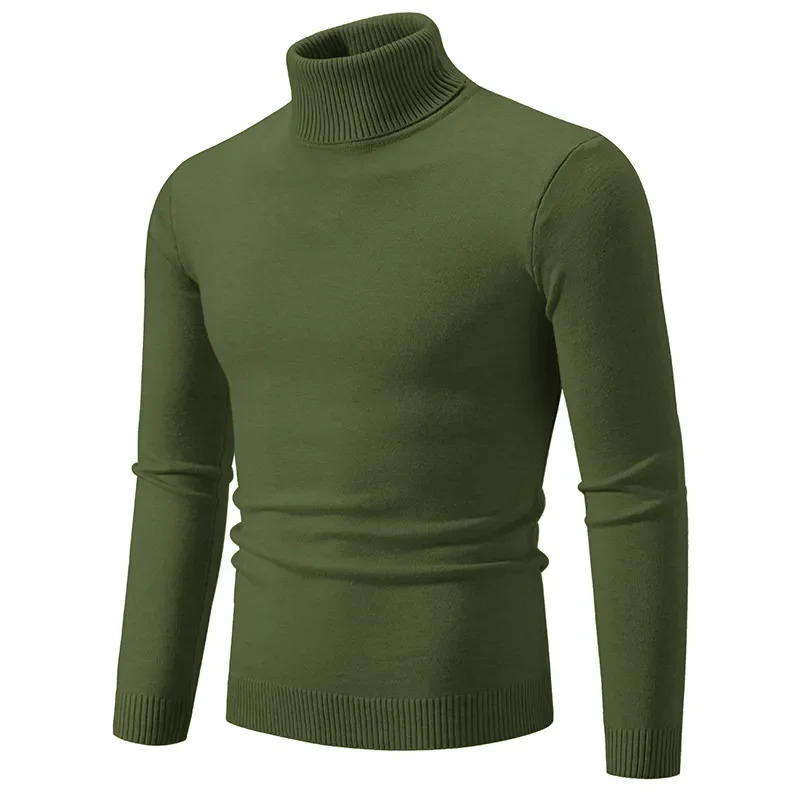 Men's Sweaters Knitted Turtleneck Sweater Men Women Slim Fit Pullovers Solid Color Jumper Sweaters Autumn Winter Clothing 231026