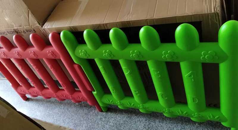 Baby Rail YLWCNN Toddler Plastic Panels Kids Ball Pool Fence Accessories Baby White Plastic Playpens Gate Soft Playground FenceL231028