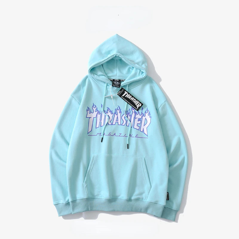 Men s Jackets American Vintage Letter Flame Printed Plush Hoodie Y2K Harajuku Sweatshirt Couple Fashion Trend Versatile Cotton Pullover 231027