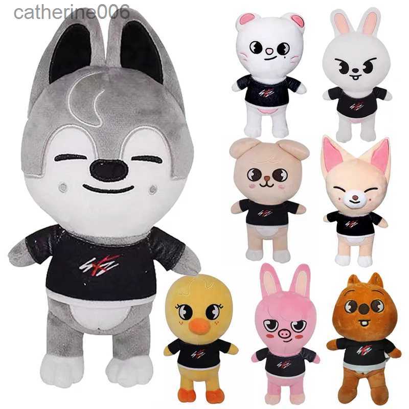 Stuffed Plush Animals Skzoo Plush Toys 20cm Stray Kids Plush Wolf Chan Cartoon Stuffed Animal Plushies Doll Kawaii Companion for Kids Adults Fans Gift
